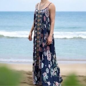 Johnny Was Ellyo handkerchief hem maxi dress NWT RARE